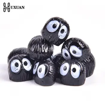 10/20/30Pcs Smolo Mini Crats Črnega Premoga Briketi Vilini Totoro Miniaturne Figurice Pravljice, Vrtni Okraski Okraski Accessorie