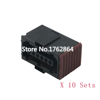 10 Kompletov 6 Pin črn plastični deli, avtomobilske svečke pas konektorji konektorji priključek priključek DJ7067-1.5-21 6P