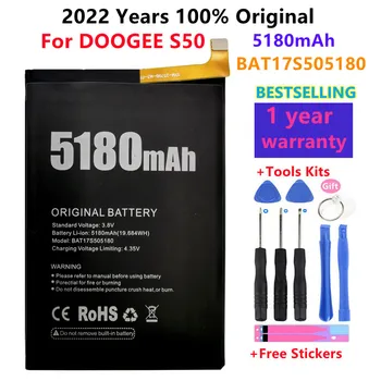 100% Prvotne Novo Pristno Visoke Kakovosti BAT17S505180 5180mAh Batteria Za Doogee S50 Telefona, Baterije Zamenjava Baterije