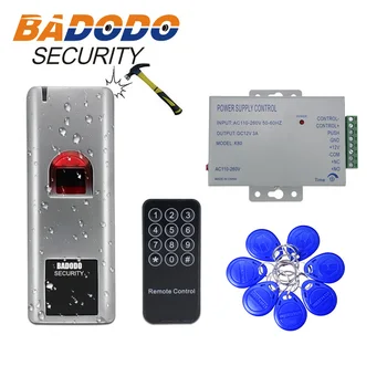 12V 3A napajalnik 10 oznake nepremočljiva Biometričnih RFID bralnik Prstnih odtisov 125KHZ EM IC 13.56 mhz zaklepanje Vrat za Nadzor Dostopa do Sistema
