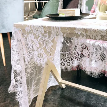 150*300 cm Bela tema poročno dekoracijo doma namizni tekač Tekstilne Nappe Dustproof Prtom Doma svate Doma Dekor