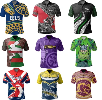 2020 Panthers Melbourne Storm Rabbitohs Maori Broncos Roosters ELES Rugby Majica Rugby POLO