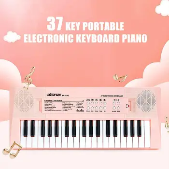 37 Tipke Black Digitalni Elektronski Tipkovnico Elektronski klavir Glasbila, Glasbeno tipkovnice strokovno Synthesiz Darila