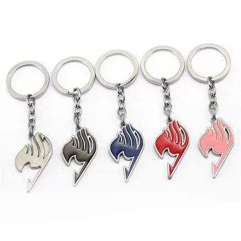 5 Barv, Fairy Tail Guild Prijavite Keychain Guild Logotip Tatoo Ključnih Verige Key Ring Moških Avto Ženske Vrečko Darilo Nakit Chaveiro