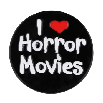 AD1545 Ljubim Horror Filmov Halloween Emajl Pin Broška za Oblačila Značke na Nahrbtnik Pribor broške Okrasni Nakit