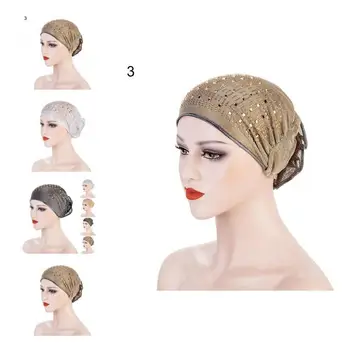 Bonnet Klobuk Moda Etnične Slog Elegantno Vroče Vrtanje Stretchy Headscarf Skp za Dom Glavo Ovijte Spanja Kapa