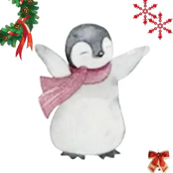 Božič Pingvin Okno Nalepke Srčkan Pingvin Baby Nalepke Nepremočljiva Pingvin Božič Okno Oklepa Vrata Nalepke Za Steno