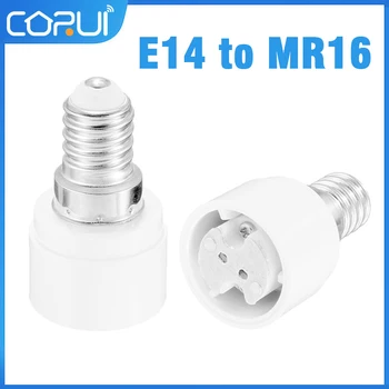 CoRui E14 Moški MR16 Ženski Lučka Znanja okova Pretvornik Socket Adapter Za LED Corn Žarnica svetlobo