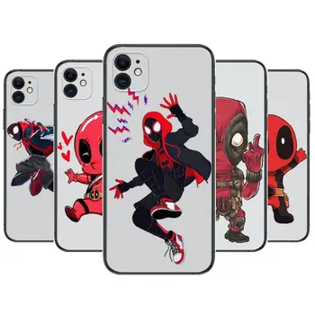 Deadpool Spider-Man Telefon Primerih Za iphone 13 Pro Max primeru 12 11 Pro Max 8 PLUS 7PLUS 6S XR X XS 6 mini se mobilni mobilni