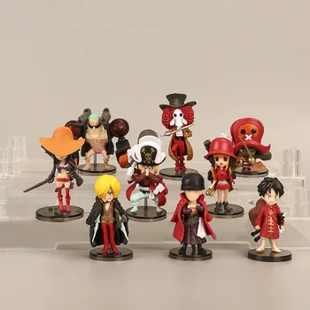 En Kos Lutka Pirati skupina 9 Mini Srčkan Slika Anime Model Kawaii Anime Enem Kosu Lutka Holiday Gift Torto Dekoracijo