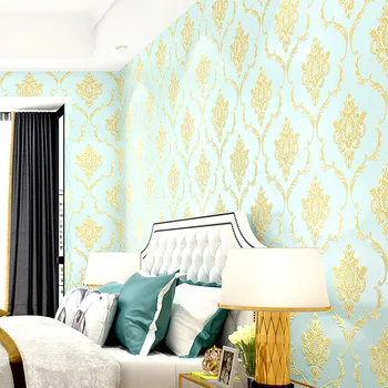 Evropski luksuzne spalnice doma netkane ozadje high-end kozmetični salon vzdušje 3d stereo dnevna soba v ozadju stene wallpape