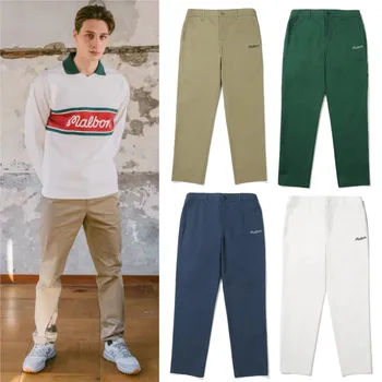 Golf moške hlače ravne noge hlače multi žep delo oblačila za šport, hitro sušenje ohlapne hlače priložnostno