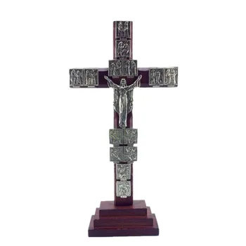 Jezus Križ Via Crucis Doma Dekoracijo Verske Cerkev Darilo Posoda Relikvije Katoliške Steni Križ