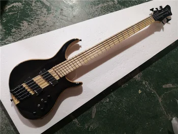 Kitajski kitara tovarne po meri, nove Celotno telo 5 string bliskavice masivnega lesa, električni bas ki je na zalogi, 62