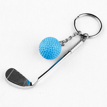 Luksuzni obeskov Šport obeskov 3Pcs/Veliko Golf Keychain Srčkan ključe Za Ženske In Moške, Golf Klub Ključnih Verige
