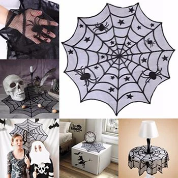 Multi-obliko Halloween Spider Web Namizni Tekač Čipke Prtom Halloween Namizni Dekor Festival Stranka Dobave