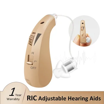 Nevidni Slušni aparat Digitalni Slušni Pripomočki Mini RIC Ojačevalec Zvoka za Starejše Zmerno do Hudo Izgubo Gluhost Nego ušes Naprave