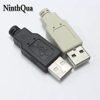 NinthQua 1pcs Tip Moškega, USB 2.0 Podaljšek Kabel Adapter za Sinhronizacijo Podatkov Pretvornik 4 v 1 DIY Popravila Priključek Prosto-Varjenje