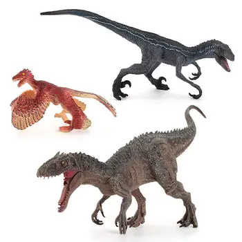 Otrok Dinozaver Model Ornament Simulacije Tyrannosaurus Velociraptor Slika Igrače Izobraževalne Igrače Za Darila