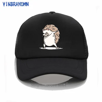 Smešno Dabbing Jež Baseball klobuk Najstniški fantje Strip Lep Hedgepig Dab sun pokrivalo moški mlade Lepe Divje Živali natisnjeni vizir klobuki