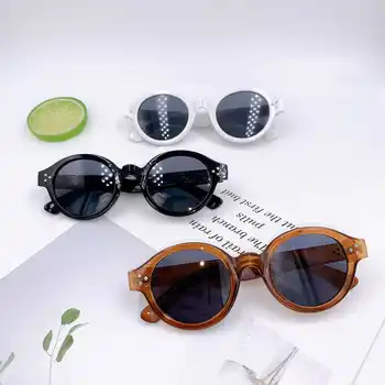 sončna očala hip hop Novi korejski kreativne moške in ženske sončna očala b117pc okvir meter nohtov otroška sončna Očala