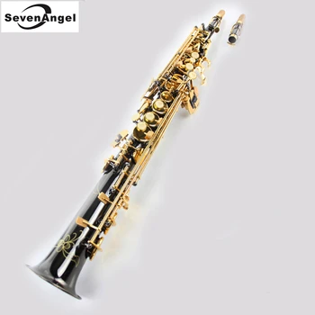 Sopranski Saksofon Bb pihalo Sax Zahodni Instrumenti Black saxofone saxofon Sopran Glasbila black saxofon