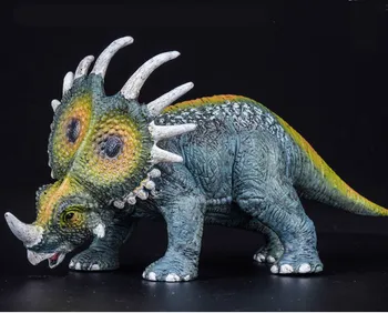 Styracosaurus Zelen Dinozaver Triceratops Model PVC Akcijska Figura, Prazgodovinske Živali, Igrače, Plastične Klasičnih Otrok