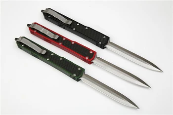 Visoka Kakovost Taktično Nož Aluminija Zlitine iz Ogljikovih Vlaken Ročaj na Prostem D2 Rezilo Divjini Preživetje Prenosni Noži, Orodje EOS