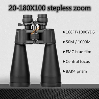 Visoko kakovostne 20-180X100 high-power long-distance zoom HD daljnogled, strokovno 20-180 krat lovski daljnogled